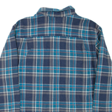 LEE Mens Shirt Blue Check Long Sleeve XL