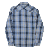 LEVI'S Mens Shirt Blue Check Long Sleeve M