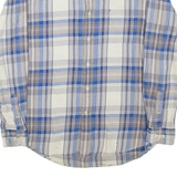 TOMMY HILFIGER Mens Shirt Blue Check Long Sleeve L