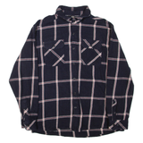 PACIFIC TRAIL Mens Shirt Blue Check Long Sleeve XL