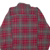 SCHMIDT WORKWEAR Mens Shirt Red Check Long Sleeve L