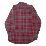 SCHMIDT WORKWEAR Mens Shirt Red Check Long Sleeve L