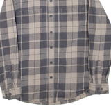 RIDGECUT Mens Shirt Grey Check Long Sleeve M