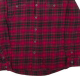JACHS Mens Shirt Red Check Long Sleeve 2XL