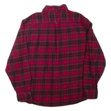 JACHS Mens Shirt Red Check Long Sleeve 2XL