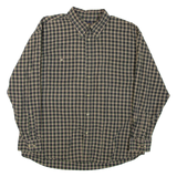 WOOLRICH Mens Shirt Green Check Long Sleeve L