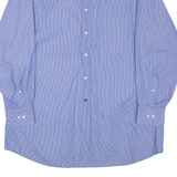 TOMMY HILFIGER Mens Shirt Blue Striped Long Sleeve XL