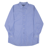 TOMMY HILFIGER Mens Shirt Blue Striped Long Sleeve XL