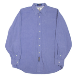 TOMMY HILFIGER Mens Plain Shirt Blue Long Sleeve XL
