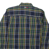 TOMMY JEANS Mens Shirt Blue Check Long Sleeve M
