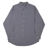 CHAPS RALPH LAUREN Mens Shirt Blue Check Long Sleeve L