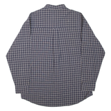 CHAPS RALPH LAUREN Mens Shirt Blue Check Long Sleeve L