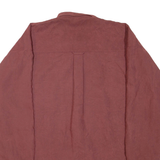 CHAPS RALPH LAUREN Mens Plain Shirt Maroon Long Sleeve XL