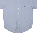 CHAPS RALPH LAUREN Mens Plain Shirt Blue M
