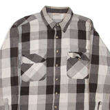 FIELD & STREAM Mens Shirt Grey Check Long Sleeve L