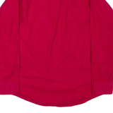 Mens Plain Shirt Red Long Sleeve L