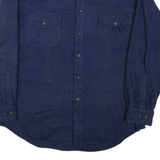 ST.JOHN'S BAY Mens Plain Shirt Blue Long Sleeve XL