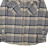 BOSTON TRADERS Mens Shirt Grey Check Long Sleeve XL