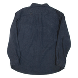 SCHMIDT WORKWEAR Mens Plain Shirt Blue Long Sleeve 2XL