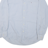 TOMMY HILFIGER Mens Shirt Blue Striped Long Sleeve XL