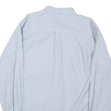 TOMMY HILFIGER Mens Shirt Blue Striped Long Sleeve XL