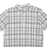 CALVIN KLEIN JEANS Mens Shirt White Check L