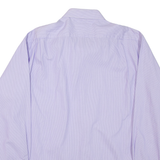 TOMMY HILFIGER Mens Shirt Purple Striped Long Sleeve L