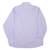 TOMMY HILFIGER Mens Shirt Purple Striped Long Sleeve L