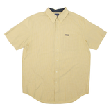 CHAPS Mens Shirt Yellow Check M
