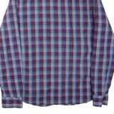 NAUTICA Slim Fit Mens Shirt Blue Check Long Sleeve L
