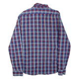 NAUTICA Slim Fit Mens Shirt Blue Check Long Sleeve L