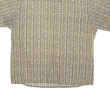 PIERRE CARDIN Mens Shirt Green Striped XL