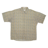 PIERRE CARDIN Mens Shirt Green Striped XL