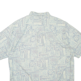 HOOK & TACKLE Mens Shirt Blue Geometric L