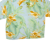HIGH SURF Mens Hawaiian Shirt Blue Floral 2XL