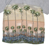 BATIK BAY Mens Hawaiian Shirt Grey Floral XL