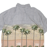 BATIK BAY Mens Hawaiian Shirt Grey Floral XL