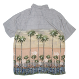 BATIK BAY Mens Hawaiian Shirt Grey Floral XL