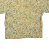 PIERRE CARDIN Mens Shirt Yellow Geometric 2XL