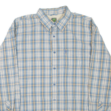 TIMBERLAND Mens Shirt Blue Check Long Sleeve XL