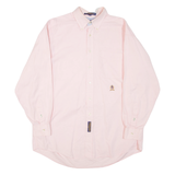 TOMMY HILFIGER Mens Plain Shirt Pink Long Sleeve XL