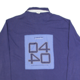 CREW CLOTHING Mens Polo Shirt Blue Long Sleeve M