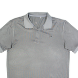 DUNLOP Mens Polo Shirt Grey Striped L