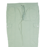 DKNY SPORT Cargo Womens Trousers Green Regular Tapered W38 L27