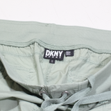 DKNY SPORT Cargo Womens Trousers Green Regular Tapered W38 L27