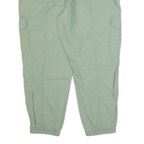 DKNY SPORT Cargo Womens Trousers Green Regular Tapered W38 L27