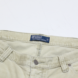 POLO RALPH LAUREN Mens Corduroy Trousers Cream Regular Straight W36 L27