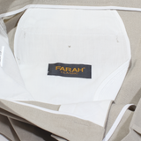 FARAH Chino Mens Trousers Beige Regular Straight W42 L27