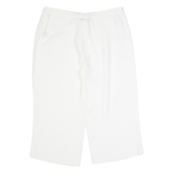 PHASE EIGHT PATSY SEDDON 3/4 Length Womens Trousers White Straight Linen W32 L21