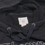 CHAMPION Mens Black Hoodie S